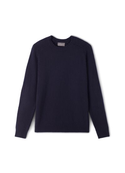 Ras de cou emmanchures marteau coudières imitation daim - Homme - MARINE