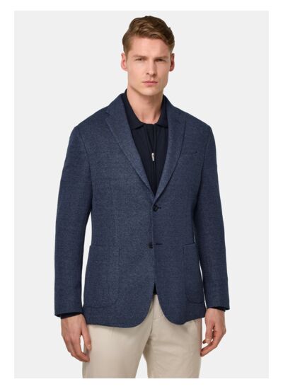Veste Structurée en Coton Jersey