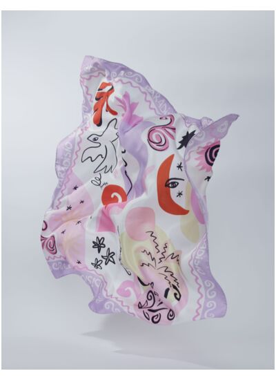 Foulard en soie Paradisio