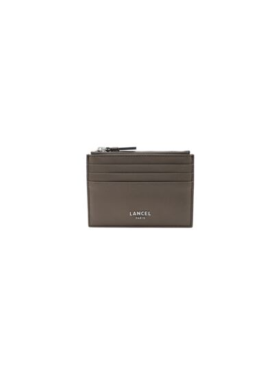 Lettrine De Lancel - Porte Carte Zip - Fumée