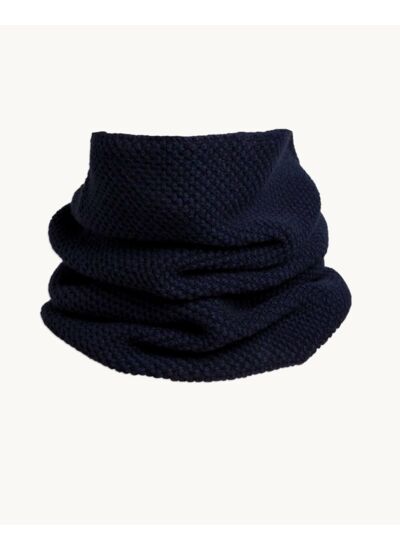 Col MOSS Col cachemire mixte uni point de riz