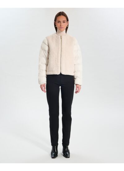 Manteau Marielle Ecru en Polyuréthane