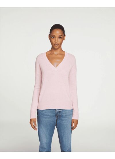 Pull Wendy Plain Pull cachemire col v boyfriend