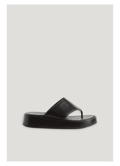 Sandales cuir noir