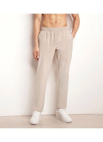 Pantalon de sport chino pour homme en jersey stretch Beige Dim Move