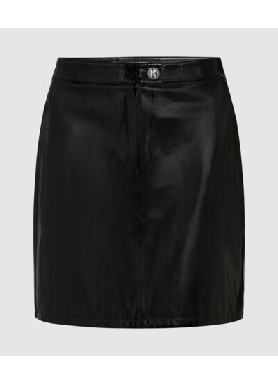 SHINY VINYL MINI SKIRT