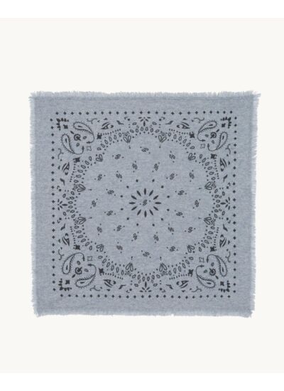 Bandana Hachiko Grand bandana cachemire imprimé