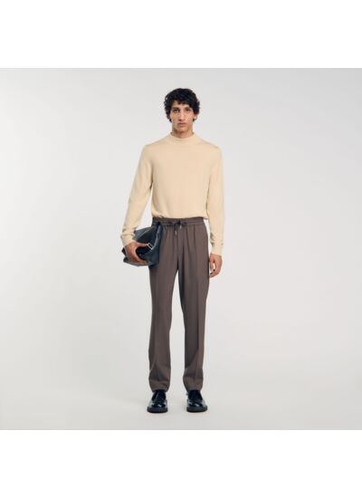 Pantalon de costume élastiqué