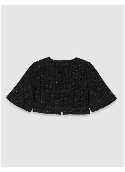 Robe courte 2-en-1 en tweed