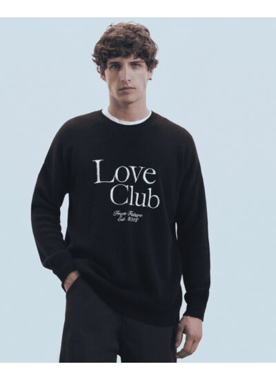 Pull Col Rond Love Club