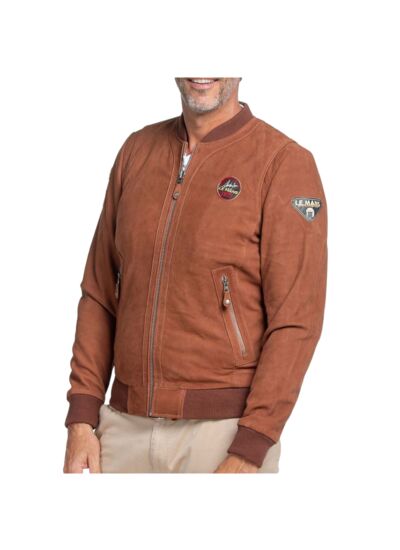 Blouson Cuir Stan SMQ Havane