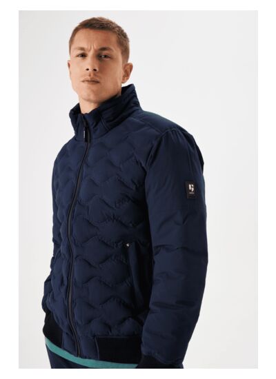 Men Coat Blue