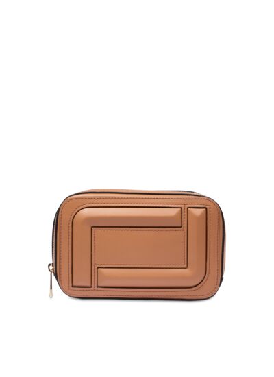ANGELE CUIR DE LANCEL - SAC CAMERA - Camel