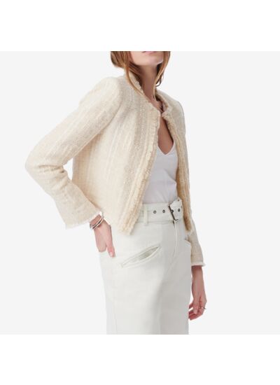 Veste En Tweed À Franges Inas