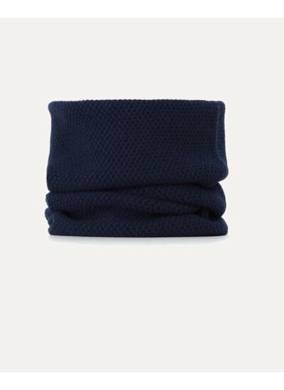 Col MOSS Col cachemire mixte uni point de riz