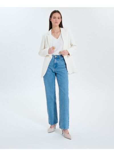 Jean mom baby blue