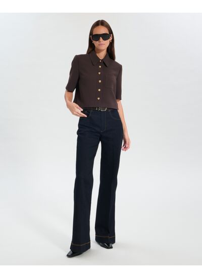 Chemise Celina Chocolat en Polyester