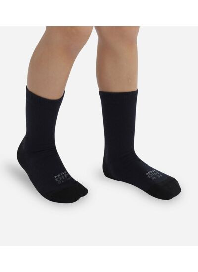 Lot de 2 paires de chaussettes enfant Bleu Marine Ultra Resist