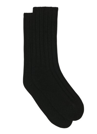 Chaussettes cachemire NOIR