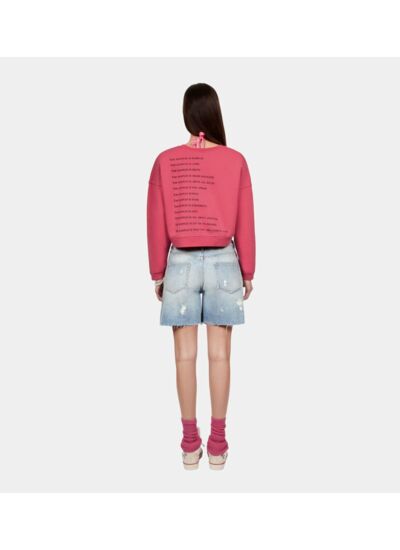 Sweatshirt What Is Court Fuchsia Femme