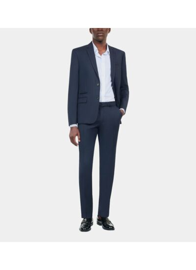 Veste De Costume En Laine Bleu Marine Homme