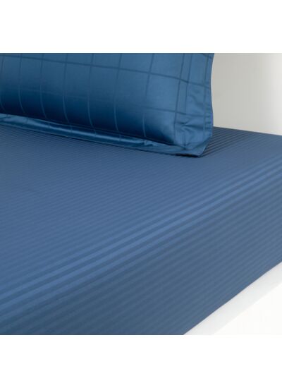 Olivier Desforges - Drap housse en satin de coton blanc, Baptiste