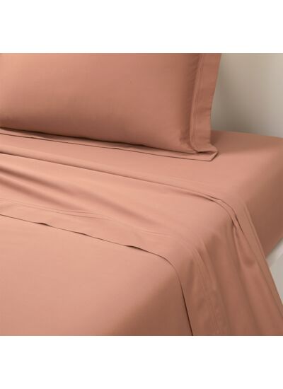 Yves Delorme - Drap plat en satin marron, Triomphe