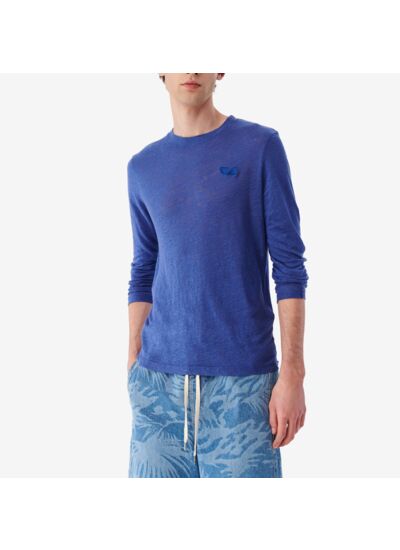 T-Shirt En Lin Col Rond Thiaro
