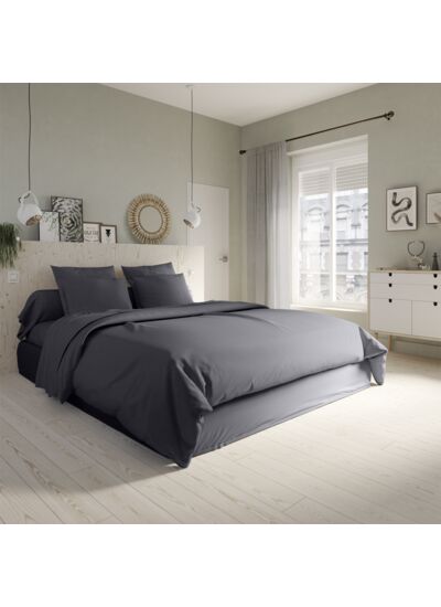 Housse de couette Studio Coton Carbone