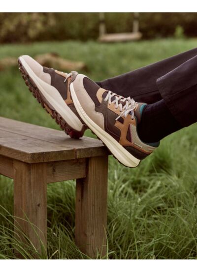 Runnings marron & beige foncé
