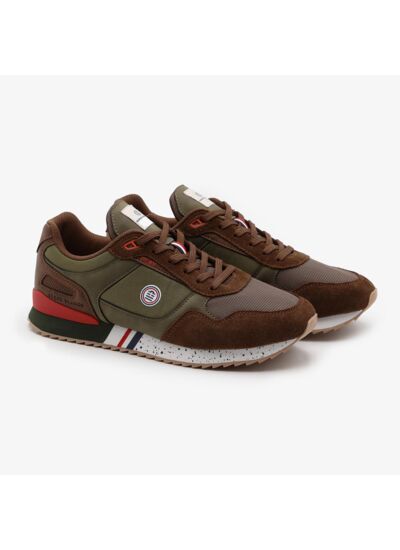 Sneaker Chamonix bicolore marron fauve