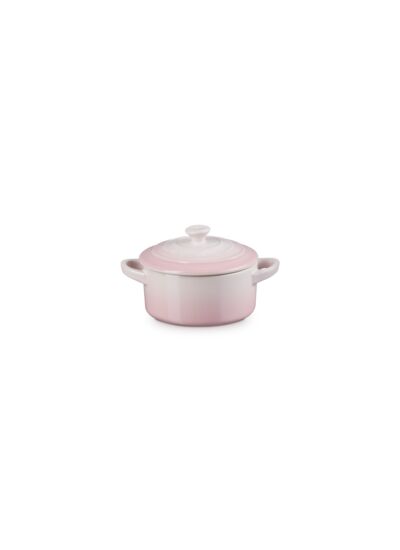 Mini cocotte 10cm en céramique shell pink
