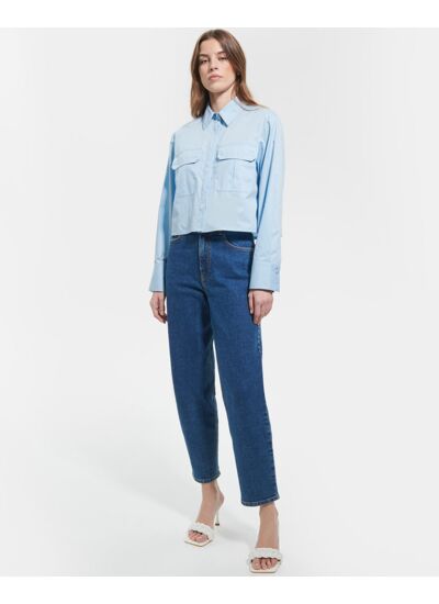 Chemise Camomille Bleu Ciel en Coton