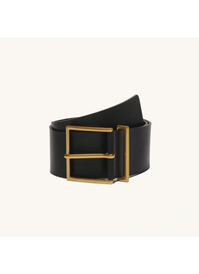 Ceinture large en cuir