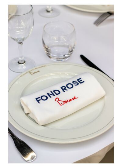 Serviette - Fond Rose