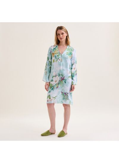 Laurence Tavernier - Chemise de nuit courte en satin de viscose, Panorama