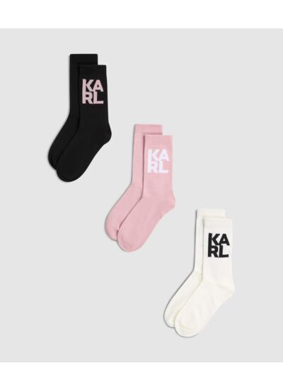 BLOCK LOGO SPORT SOCKS 3PK