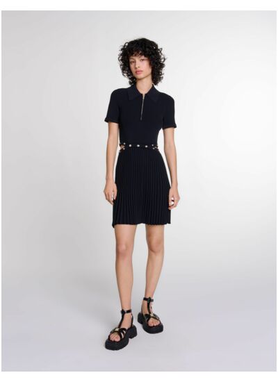 Robe courte en maille