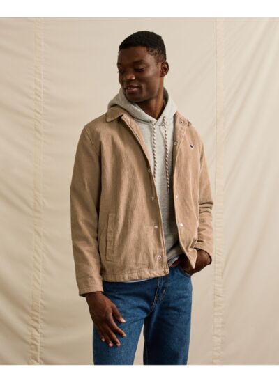 Veste en velours beige