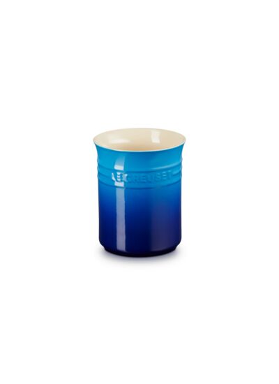 Pot à Ustensiles en céramique bleu azur