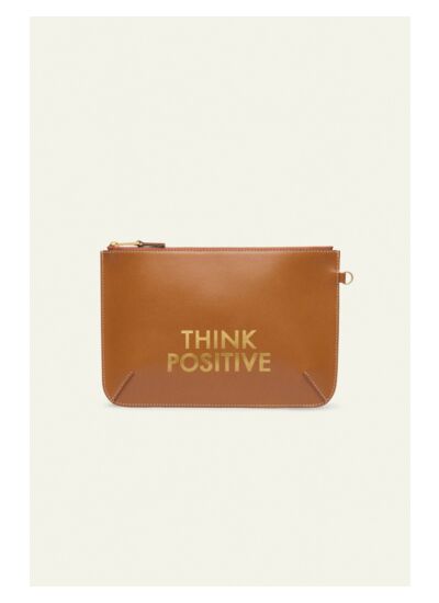 POCHETTE CUIR THINK POSITIVE