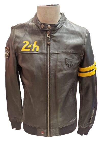 Blouson Cuir 24h Le Mans Miles4 noir