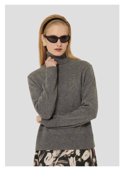 Pull Palia-Gris Chine en Laine Rws