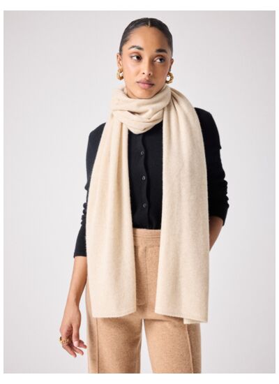 Echarpe cachemire   BEIGE_CHINE