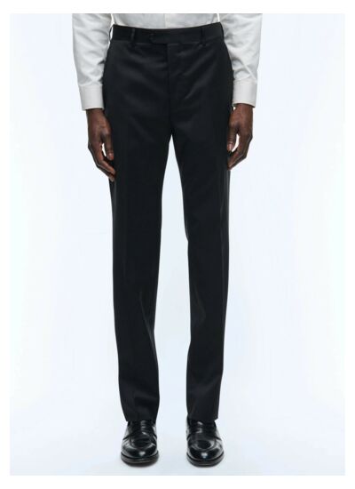 Pantalon de costume ajusté en serge