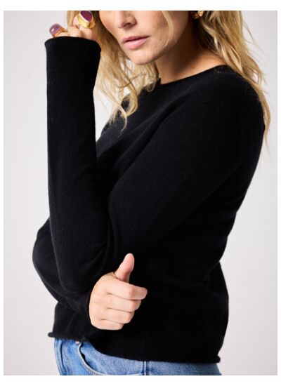 Pull cachemire Lilan NOIR