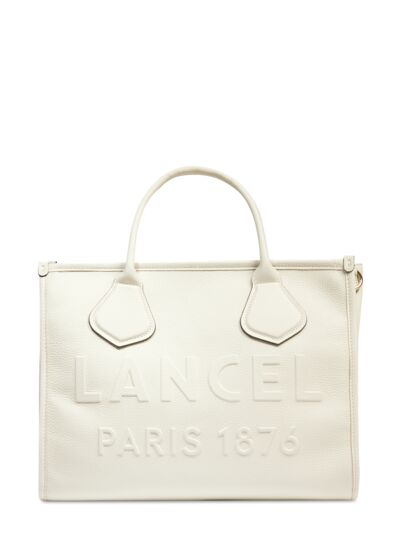 JOUR DE LANCEL - SAC CABAS ZIPPE M - Neige