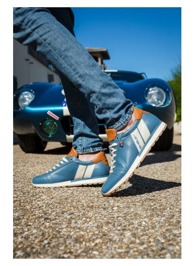 Chaussures cuir GT Shelby royal blue