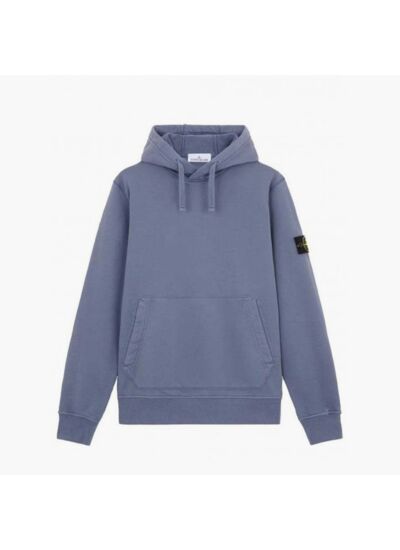 Stone Island Pull Hoodie Bleu