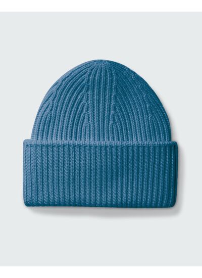 Bonnet ample à côtes - Accessoire - BLEU CANOE